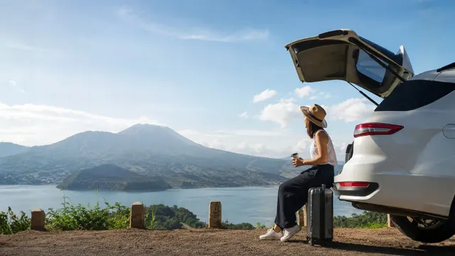 Premium car rental fleet lined up for a West Java business trip